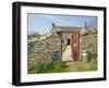 Cream Teas Sign Outside Cornish Farmhouse, Near Fowey, Cornwall, England, UK-Nick Wood-Framed Photographic Print