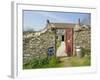 Cream Teas Sign Outside Cornish Farmhouse, Near Fowey, Cornwall, England, UK-Nick Wood-Framed Photographic Print