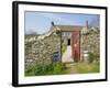 Cream Teas Sign Outside Cornish Farmhouse, Near Fowey, Cornwall, England, UK-Nick Wood-Framed Photographic Print