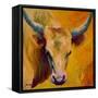 Creamy Texan-Marion Rose-Framed Stretched Canvas