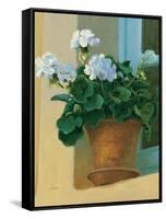 Creancey Geraniums I-null-Framed Stretched Canvas