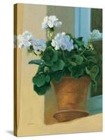 Creancey Geraniums I-null-Stretched Canvas