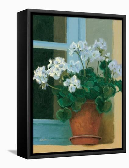 Creancey Geraniums II-null-Framed Stretched Canvas