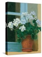 Creancey Geraniums II-null-Stretched Canvas