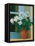 Creancey Geraniums II-null-Framed Stretched Canvas