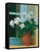 Creancey Geraniums II-null-Framed Stretched Canvas