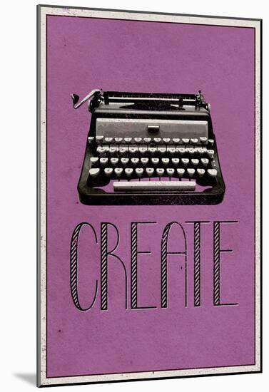 Create Retro Typewriter Player Art Poster Print-null-Mounted Poster