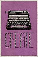 Create Retro Typewriter Player Art Poster Print-null-Lamina Framed Poster