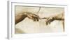 Creation of Adam, 1512 - Detail-Michelangelo-Framed Giclee Print