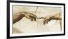 Creation of Adam, 1512 - Detail-Michelangelo-Framed Giclee Print