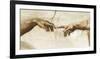 Creation of Adam, 1512 - Detail-Michelangelo-Framed Giclee Print