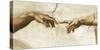 Creation of Adam, 1512 - Detail-Michelangelo-Stretched Canvas