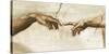 Creation of Adam, 1512 - Detail-Michelangelo-Stretched Canvas