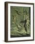 Creation of Adam and Eve, Original Sin and Expulsion from Paradise, Panel-Lorenzo Ghiberti-Framed Giclee Print