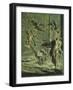 Creation of Adam and Eve, Original Sin and Expulsion from Paradise, Panel-Lorenzo Ghiberti-Framed Giclee Print