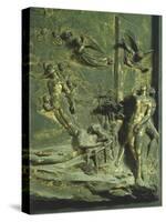 Creation of Adam and Eve, Original Sin and Expulsion from Paradise, Panel-Lorenzo Ghiberti-Stretched Canvas