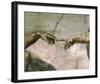 Creation of Adam - Detail-Michelangelo-Framed Premium Giclee Print