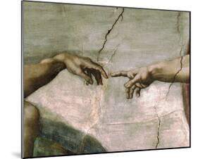 Creation of Adam - Detail-Michelangelo-Mounted Giclee Print