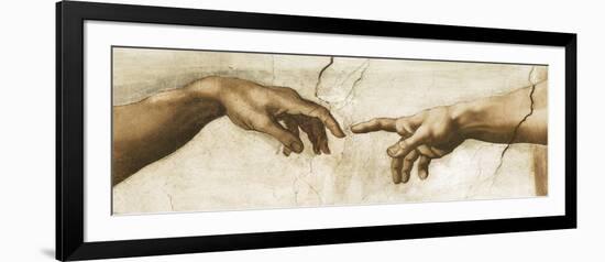 Creation of Adam - Focus-Michelangelo-Framed Giclee Print