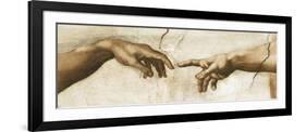 Creation of Adam - Focus-Michelangelo-Framed Giclee Print