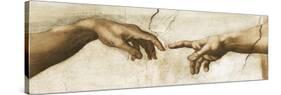 Creation of Adam - Focus-Michelangelo-Stretched Canvas