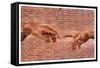 Creation of Adam Graffiti Art-null-Framed Stretched Canvas