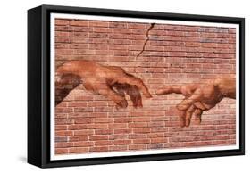 Creation of Adam Graffiti Art-null-Framed Stretched Canvas