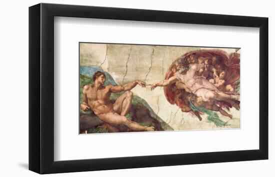 Creation of Adam-Michelangelo Buonarroti-Framed Premium Giclee Print