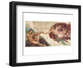 Creation of Adam-Michelangelo Buonarroti-Framed Premium Giclee Print