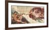 Creation of Adam-Michelangelo Buonarroti-Framed Premium Giclee Print