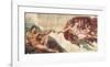 Creation of Adam-Michelangelo Buonarroti-Framed Premium Giclee Print