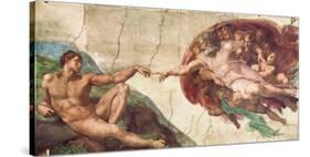 Creation of Adam-Michelangelo Buonarroti-Stretched Canvas