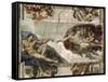 Creation of Adam-Michelangelo Buonarroti-Framed Stretched Canvas