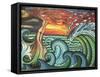 Creation of Music-Martin Nasim-Framed Stretched Canvas