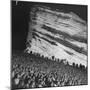 Creation Rock Dwarfs Audience during Concert Directed by Igor Stravinsky at Red Rocks Amphitheater-John Florea-Mounted Photographic Print