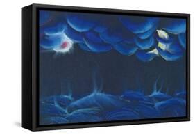 Creation Sun and Moon-Jung Sook Nam-Framed Stretched Canvas