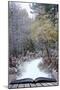 Creative Concept Idea of Winter Landscape Coming out of Pages in Magical Book-Veneratio-Mounted Photographic Print