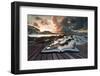 Creative Concept Image of Seascape in Pages of Book-Veneratio-Framed Photographic Print