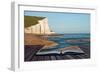 Creative Concept Image Of Seascape In Pages Of Book-Veneratio-Framed Art Print