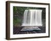 Creative Concept Image of Waterfall in Woods in Pages of Book-Veneratio-Framed Photographic Print