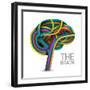 Creative Concept of the Human Brain-Cyborgwitch-Framed Art Print