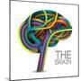 Creative Concept of the Human Brain-Cyborgwitch-Mounted Art Print