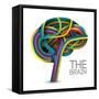 Creative Concept of the Human Brain-Cyborgwitch-Framed Stretched Canvas