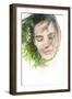 Creative Double Exposure Portrait of Woman Combined with Photograph of Nature-Victor Tongdee-Framed Photographic Print