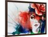 Creative Hand Painted Fashion Illustration-Anna Ismagilova-Framed Art Print