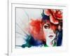 Creative Hand Painted Fashion Illustration-Anna Ismagilova-Framed Art Print