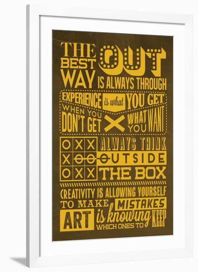 Creative Set Yellow-Lorand Okos-Framed Premium Giclee Print