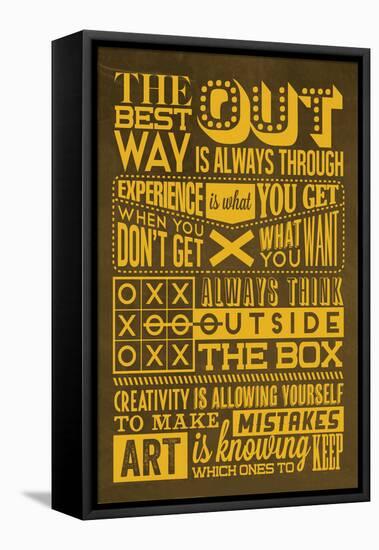 Creative Set Yellow-Lorand Okos-Framed Stretched Canvas