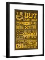 Creative Set Yellow-Lorand Okos-Framed Art Print