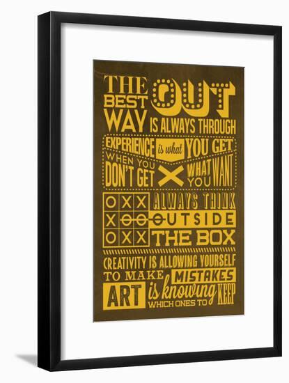 Creative Set Yellow-Lorand Okos-Framed Art Print